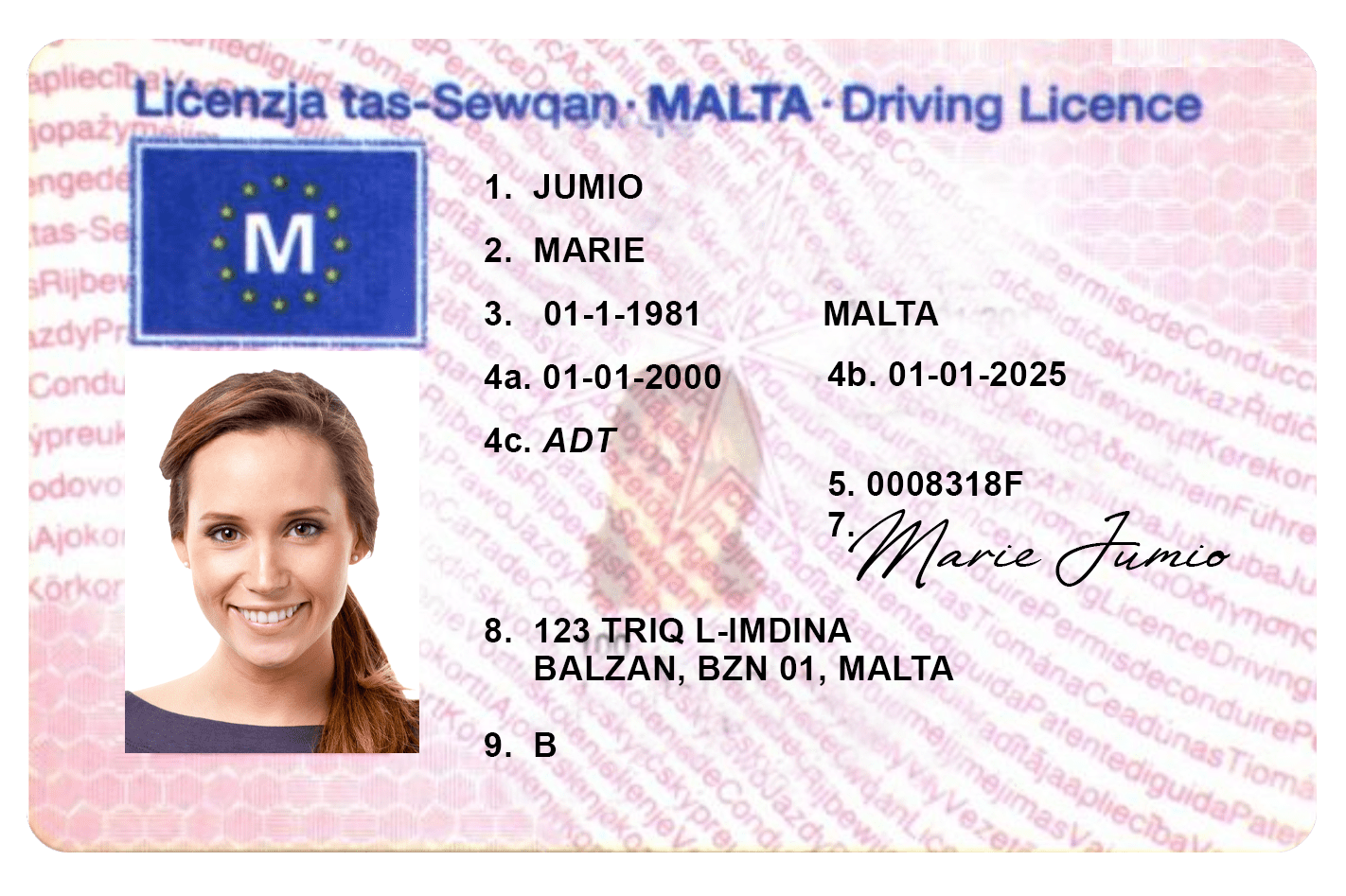 ID Malta. Identity Card.