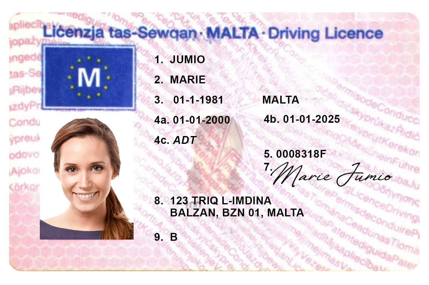 ID Malta. Identity Card.