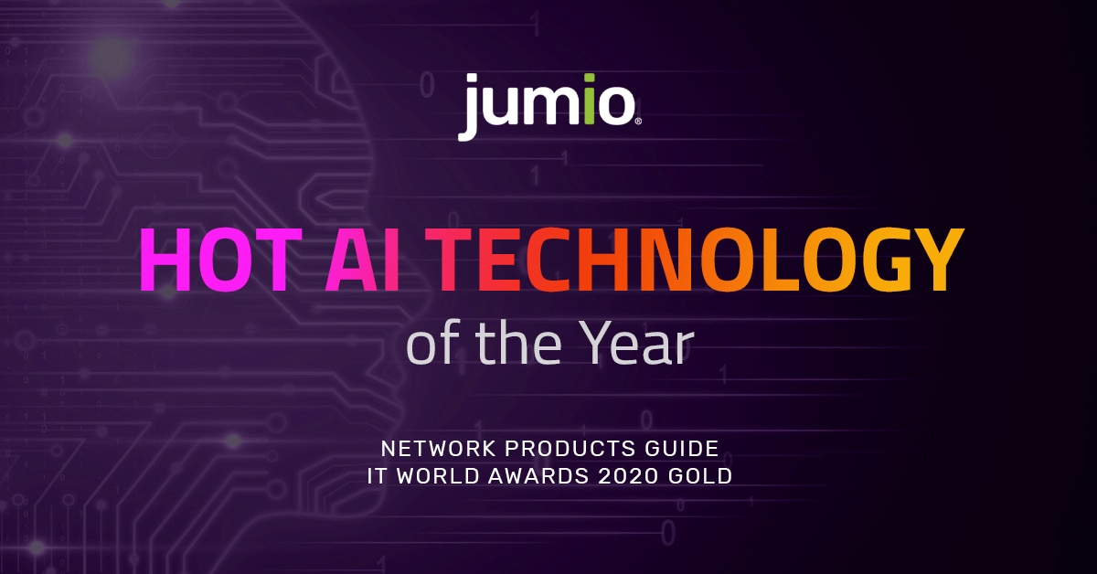 Jumio Authentication Named Hot AI Technology of the Year in 2020 Network Products Guide IT World Awards®