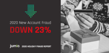 2020 New Account Fraud Down 23% Jumio LOGO 2020 Holiday Fraud Report