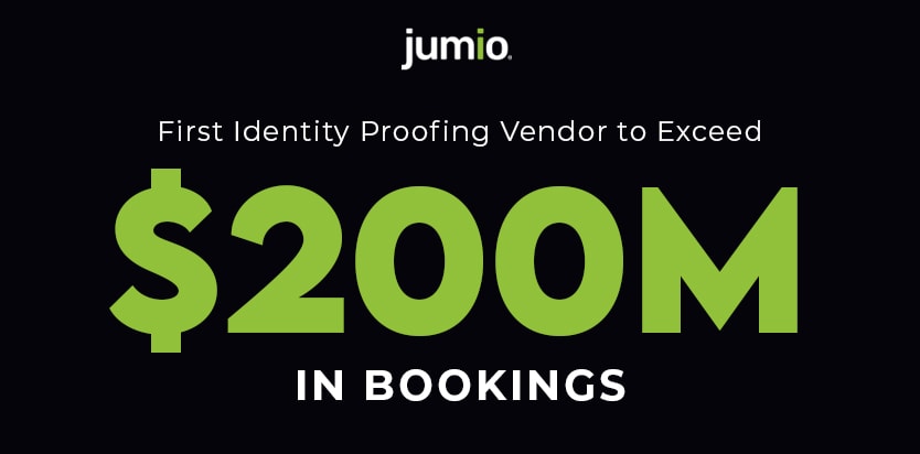 Jumio becomes first identity proofing vendor to exceed $200M in bookings