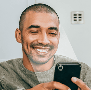 person taking selfie for identity verification