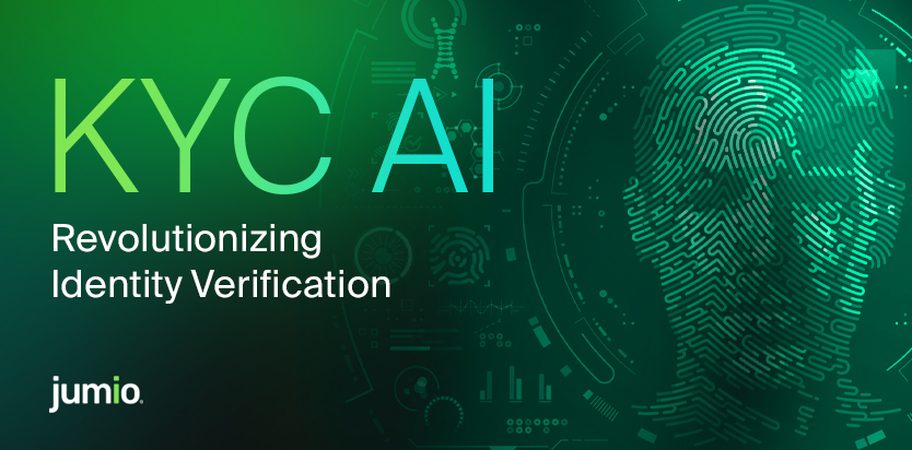 image on text reads: KYC AI Revolutionizing Identity Verification