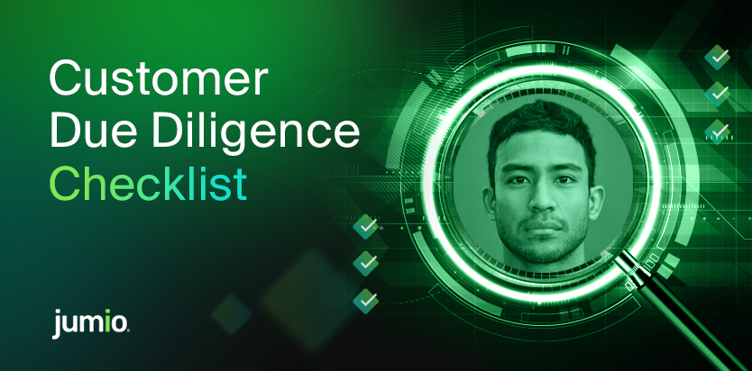 jumio logo with text reading "Customer Due Diligence checklist"