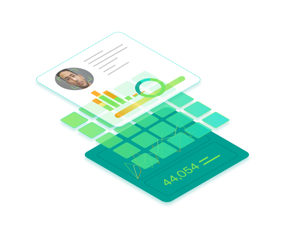 image representing jumio platform with three layers.