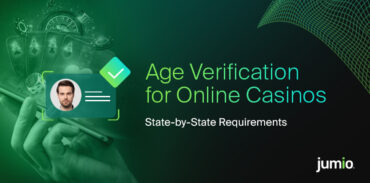 Image graphic reads: Age Verification for Online Gaming; State-by-state requirements
