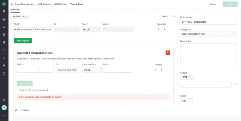demo of jumio configurable rules