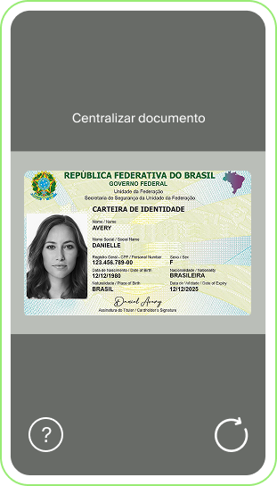O documento de identidade é autêntico e válido?