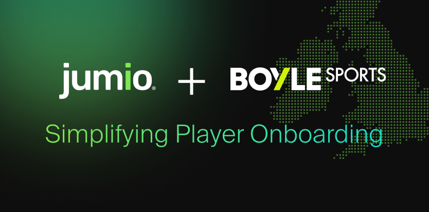 jumio logo + boylesports logo. Simplifying Player Onboarding